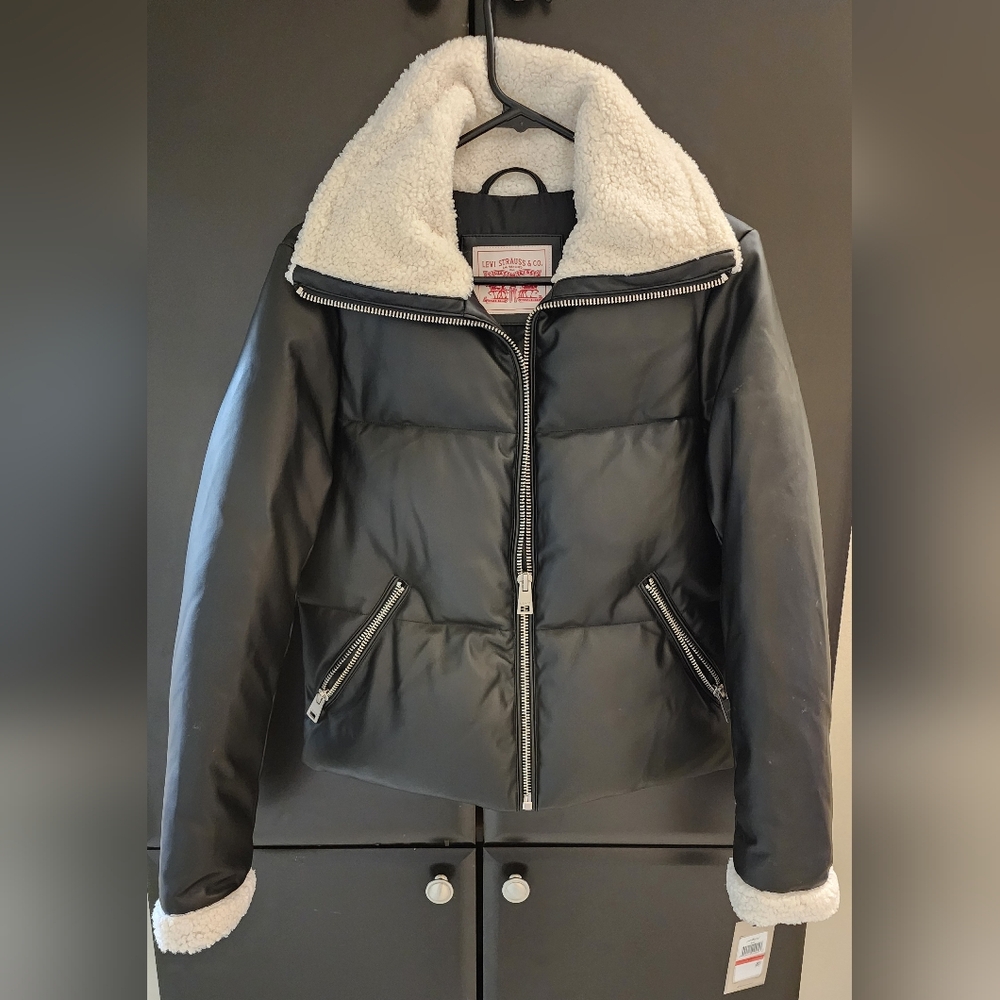 Levi's Black Bomber Jacket - Size XS